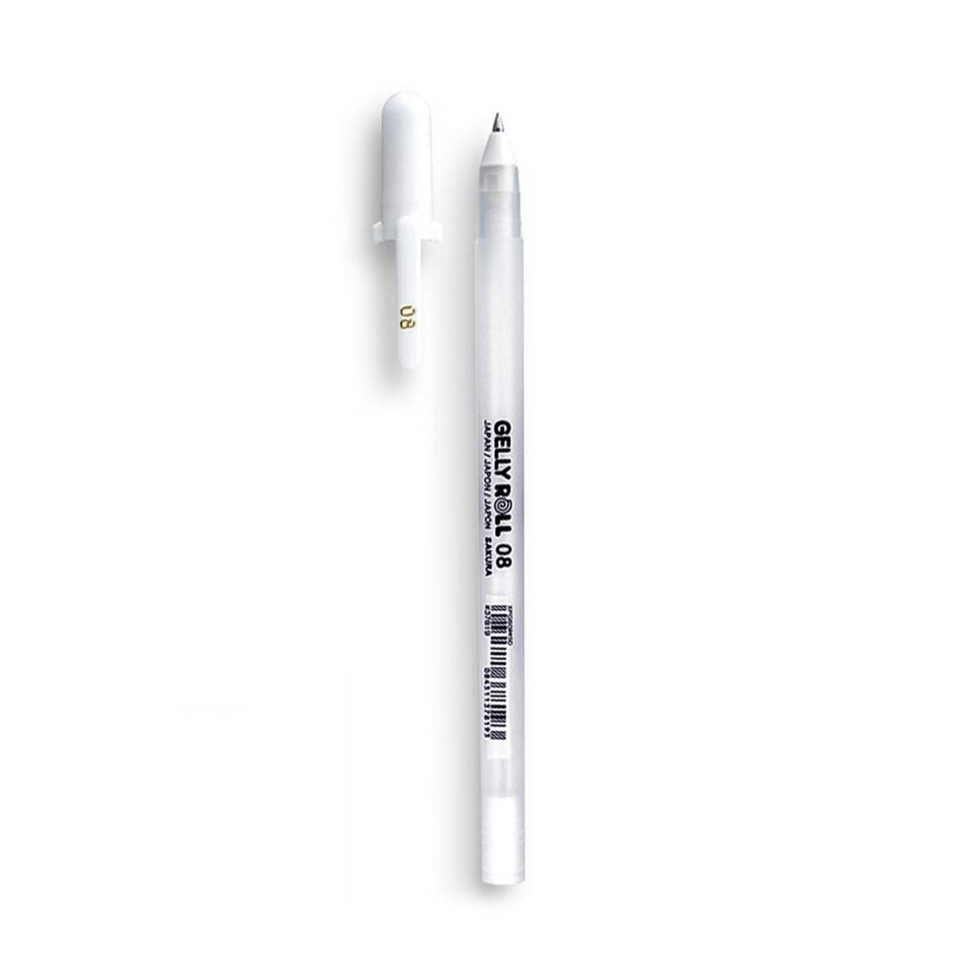 OfficeTree 3 Bolis Blancos de Gel y un Lápiz con Goma de Borrar - Boli  Blanco de Gel 0,75 mm - Para Dibujar Sobre Papeles Oscuros : :  Oficina y papelería